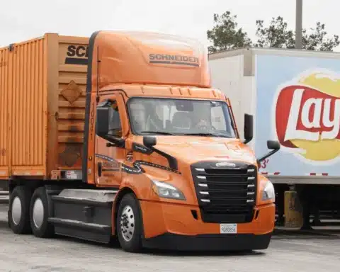 Frito-Lay North America (FLNA) has partnered with Schneider National Inc., a transportation and logistics company, to address transportation efficiency and reduce the environmental impact of their operations.