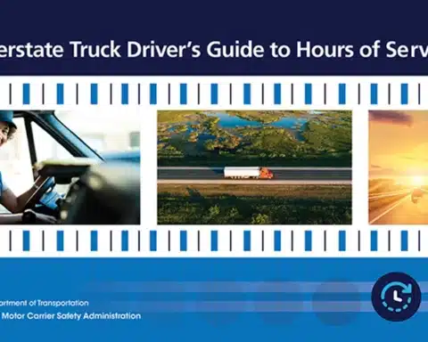 The Hours of Service (HOS) regulations for truck drivers in the United States were governed by the Federal Motor Carrier Safety Administration (FMCSA), which is part of the U.S. Department of Transportation (DOT).