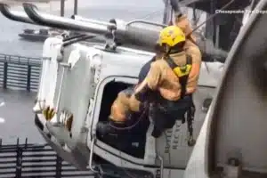 video shows dramatic tractor-trailer rescue