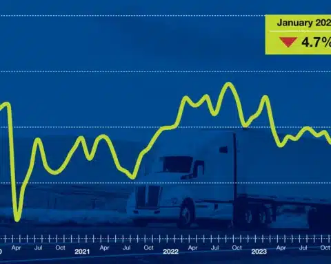 Truck Driver News - ATA Truck Tonnage - January Dip Reflects Market Realities (Image Source - ATA)