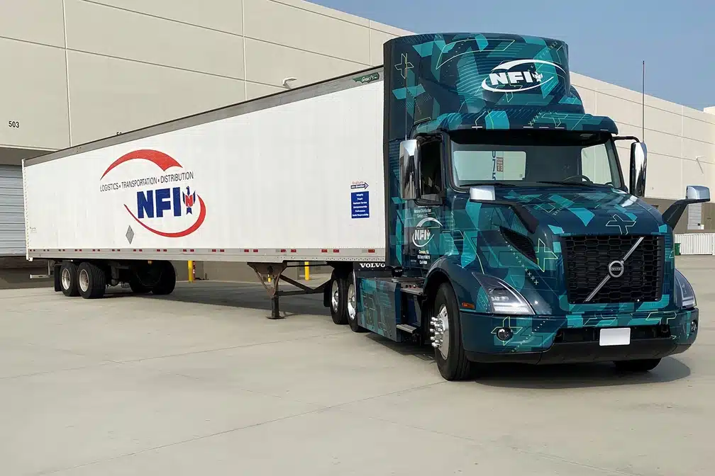 NFI Industries - Semi Truck and Trailer at Company Dock