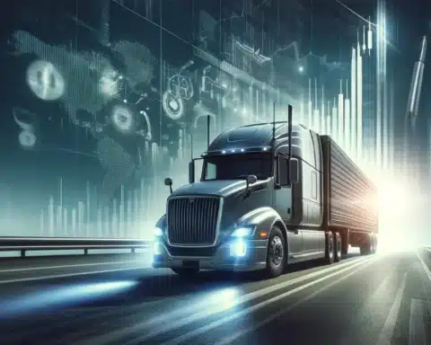 Truck Driving on Highway - Proficient Auto Logistics IPO Effect on Truck Drivers