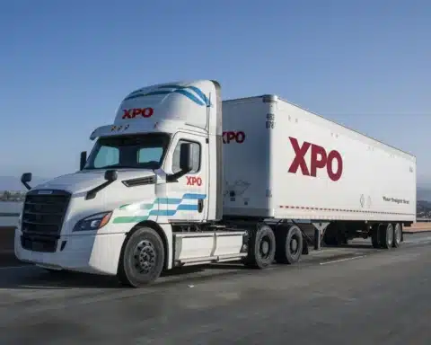 XPO Trucking - LTL Semi Truck on the Highway