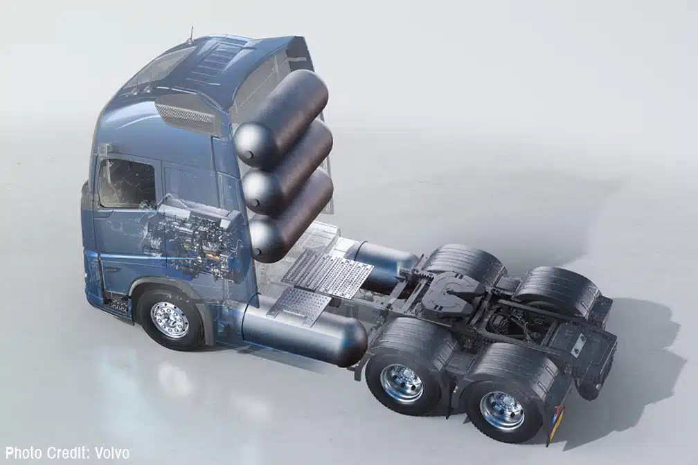 Hydrogen-Powered Trucks - Volvo's Computer Generated Image