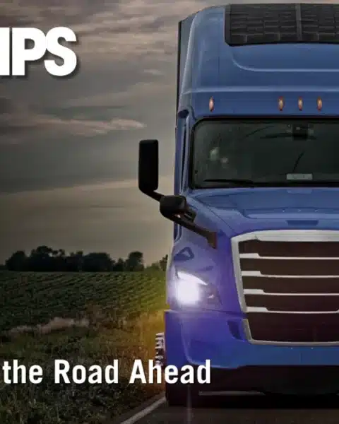Phillips Industries Stick-On Solar Panels on Semi Truck