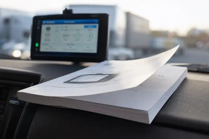 FMCSA says the ELD Manual is no longer required in trucks, after more than 3,000 violations in 2024. Truck drivers must still comply with ELD and HOS rules.